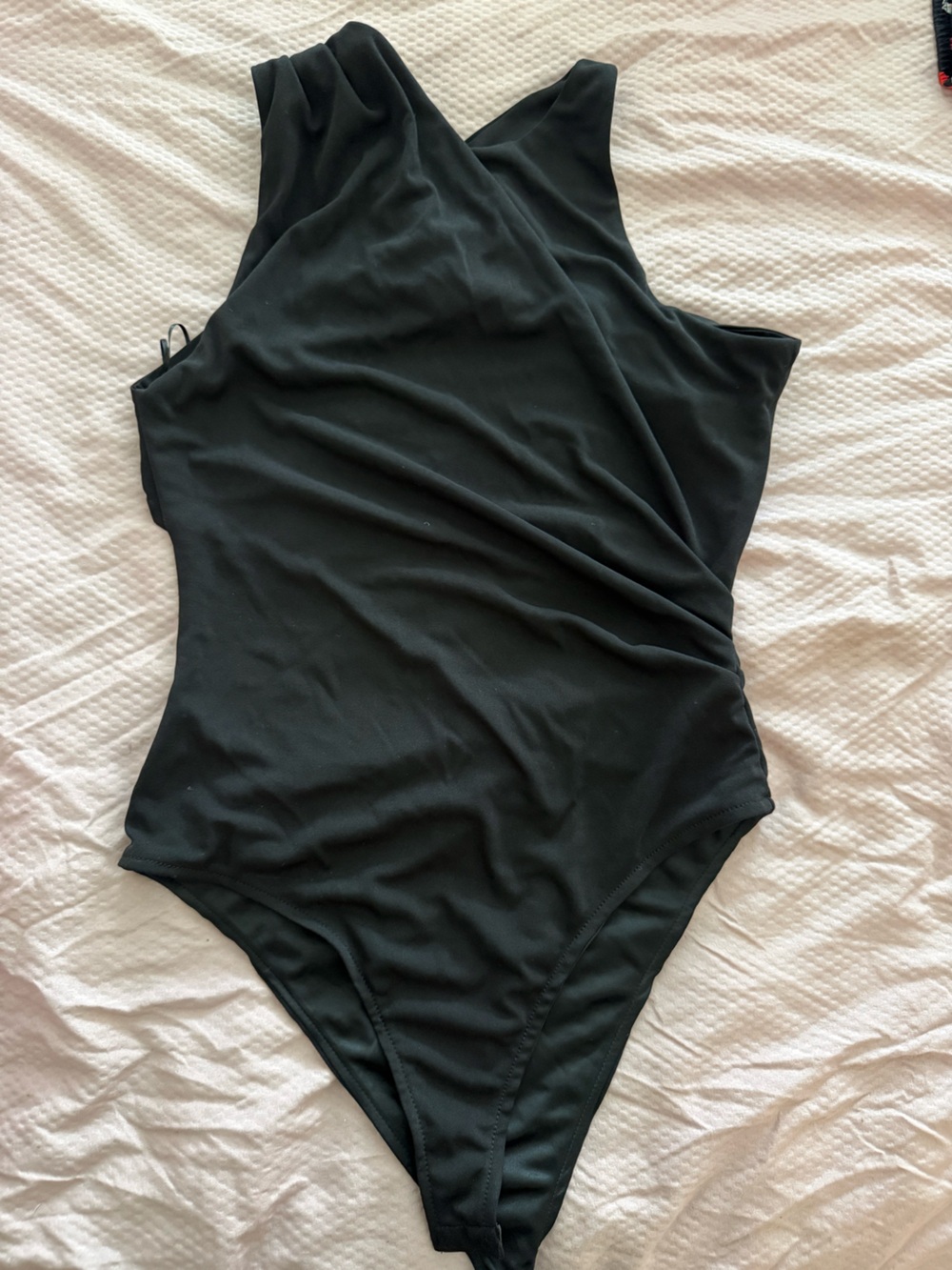 Zara Black One-Shoulder Bodysuit